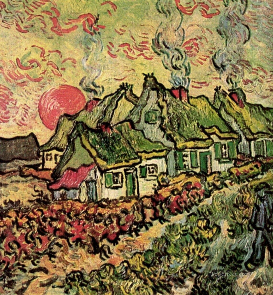 Cottages Reminiscence of the North Vincent van Gogh Oil Paintings